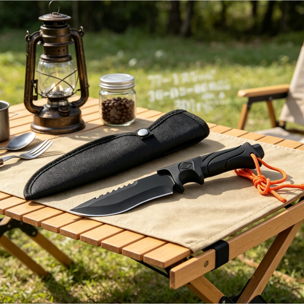 Edc Fixed Blade Deep Carry - Multifunctioneel kampeer- en survivalmes met vast