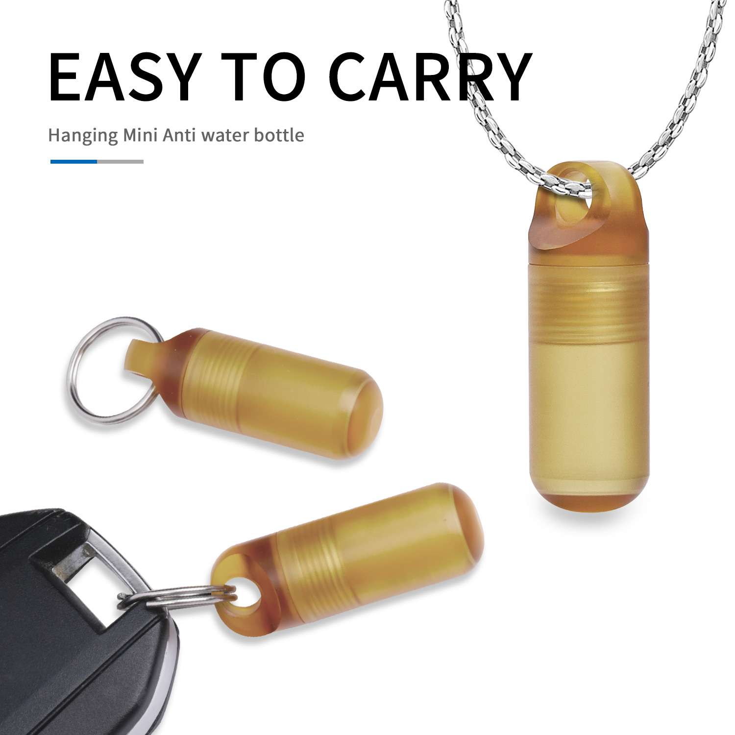 Edc Pill Carry - Mini draagbare pillendoosje Waterdichte fles PEI