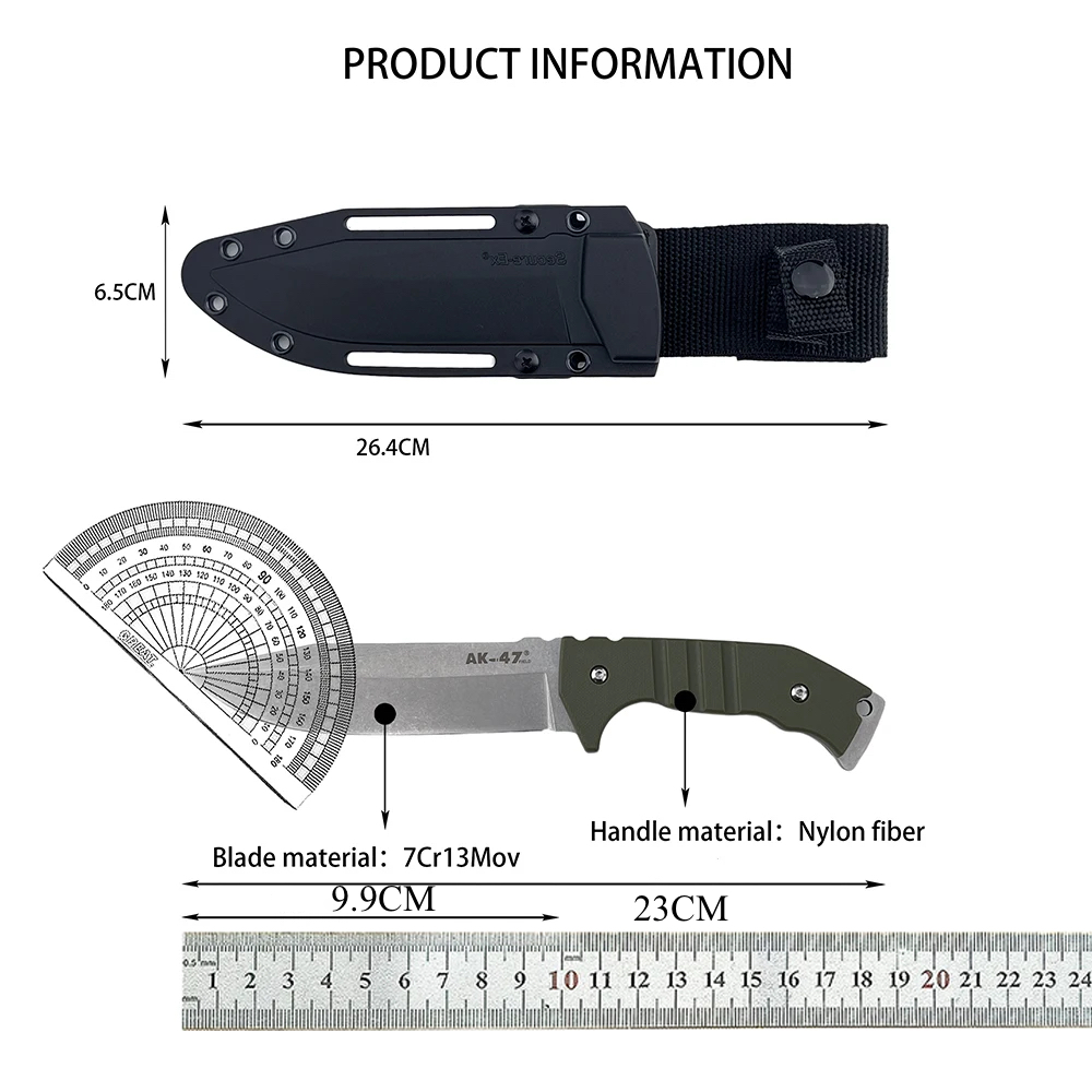 Edc Fixed Blade Deep Carry - Everyday Carry EDC Vastbladmes met antislip