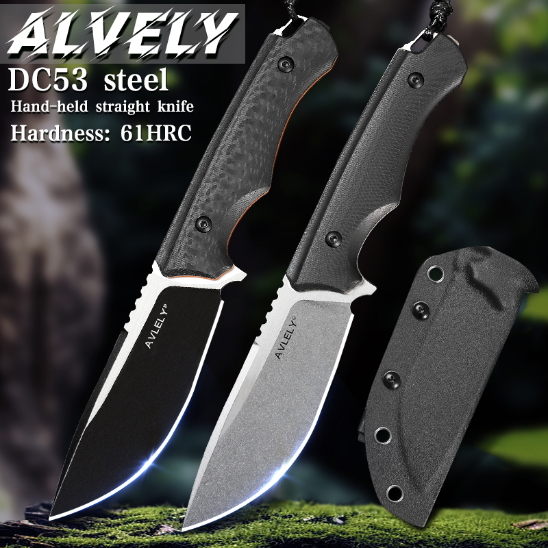 Edc Fixed Blade Deep Carry - DC53 stalen mes met vast lemmet,