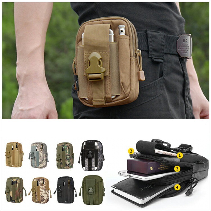 Edc Carry Box - Kleine Molle Pouch Heuptas Telefoonhouder Outdoor