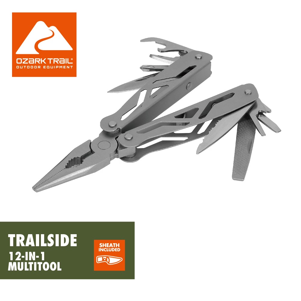 Edc Gear Every Day Carry - 12-in-1 multitool voor kamperen, wandelen, overlevingsuitrusting