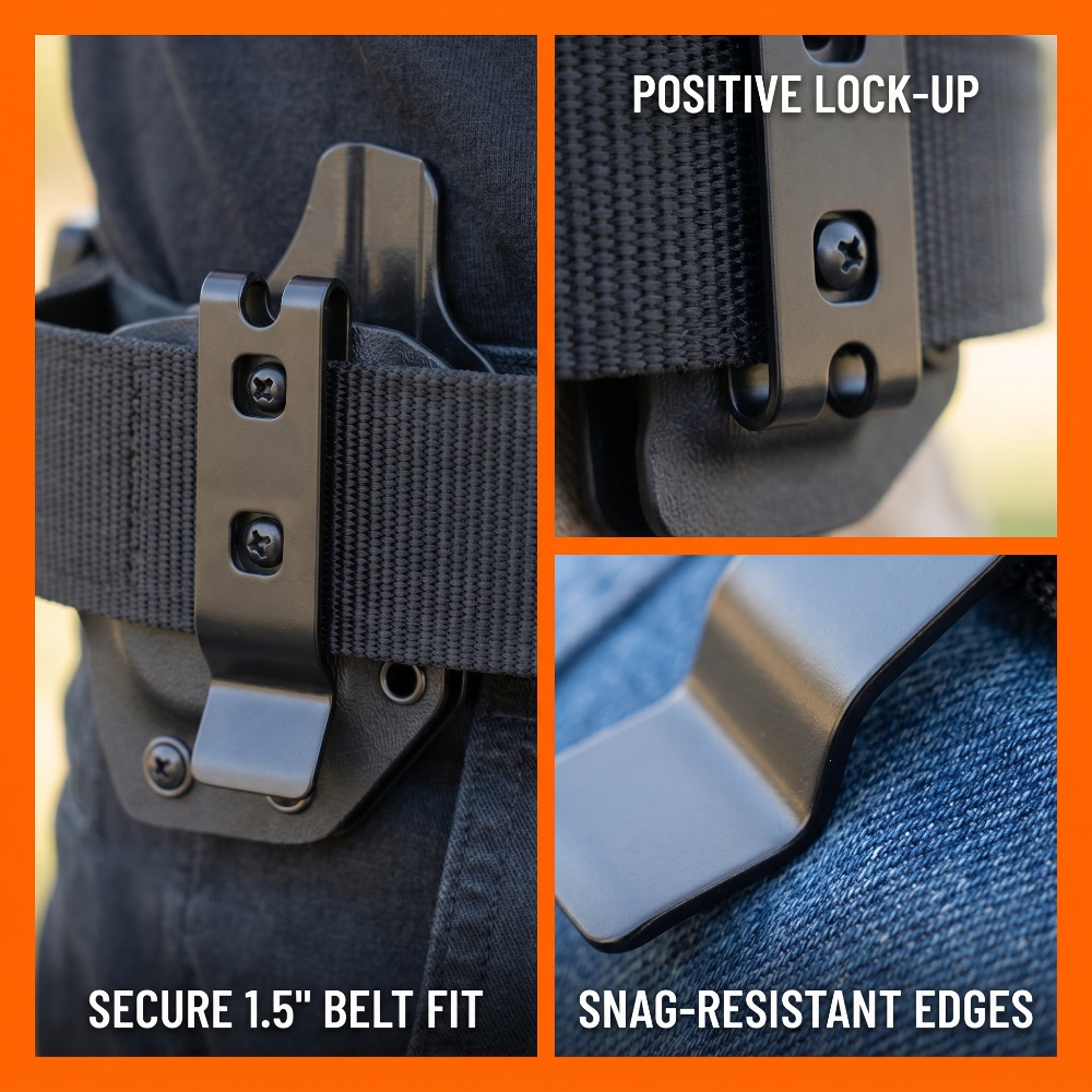 Edc Carry Accessories - Metalen zakclip Achterclip Vervangingsschroeven Set DIY-mes