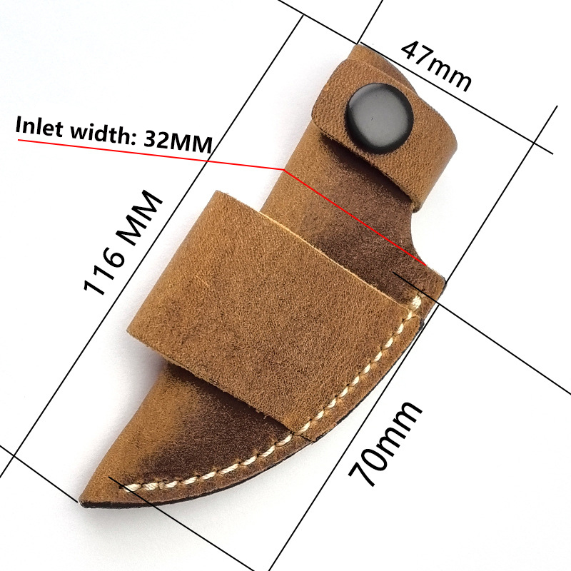 Duurzame leren messenkoker met - Edc Carry Accessories recensie en prijs
