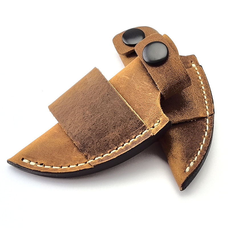 Duurzame leren messenkoker met - Edc Carry Accessories recensie en prijs