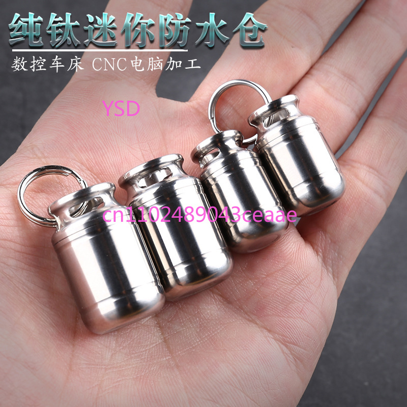 Mini titanium waterdichte pilh - Edc Pill Carry recensie en prijs