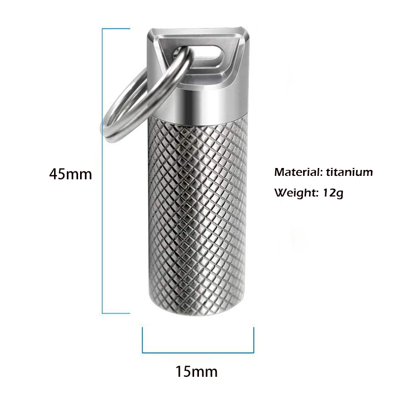 Titaniumlegering Mini Waterdic - Edc Pill Carry recensie en prijs