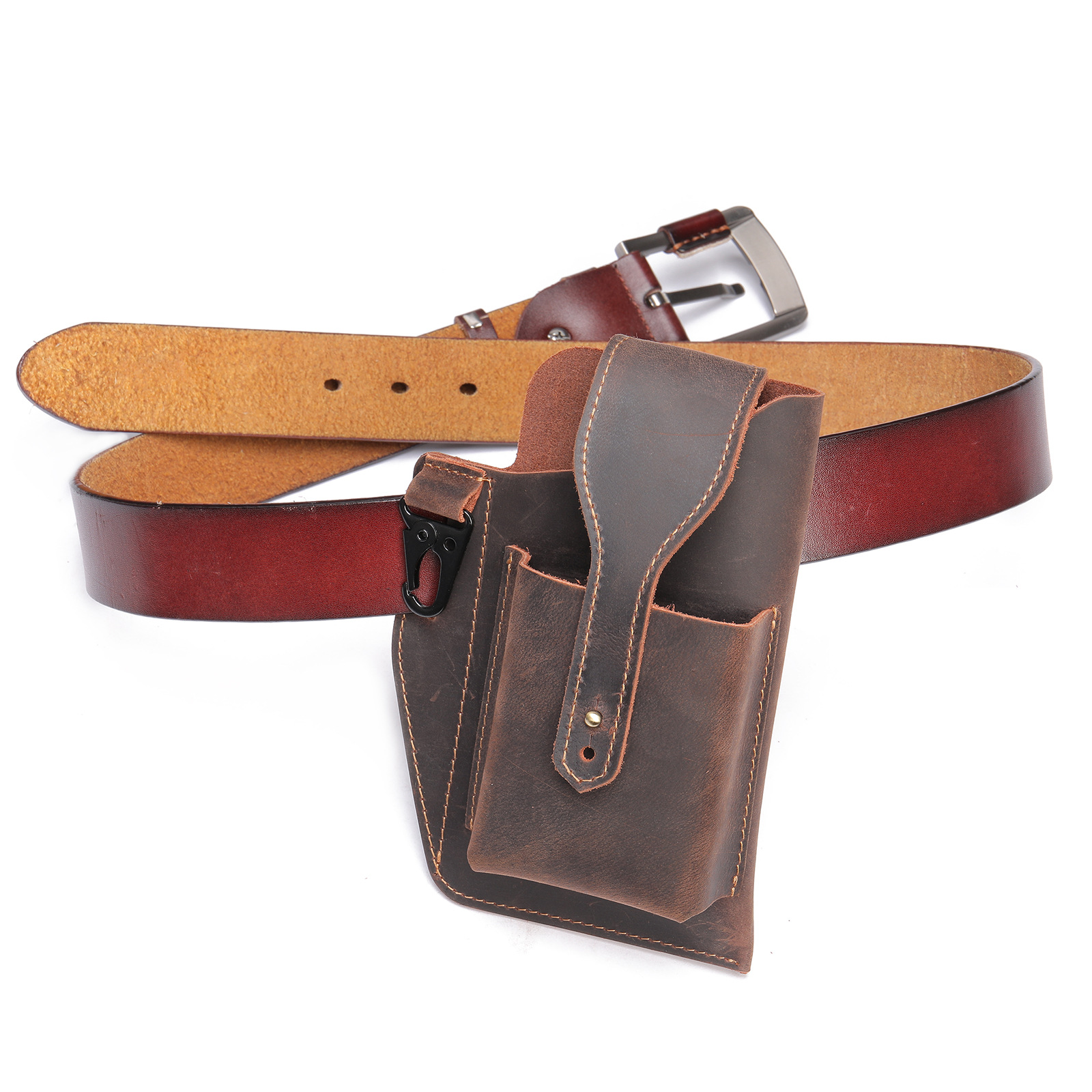 Crazy Horse lederen telefoonho - Edc Carry For Men recensie en prijs