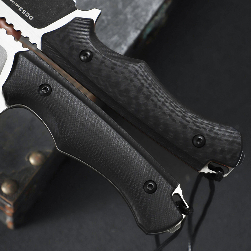 DC53 stalen mes met vast lemme - Edc Fixed Blade Deep Carry recensie en prijs