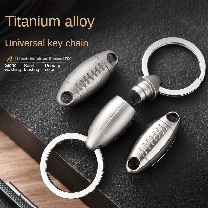 Titanium Rugby-vormige sleutel - Edc Carry Accessories recensie en prijs