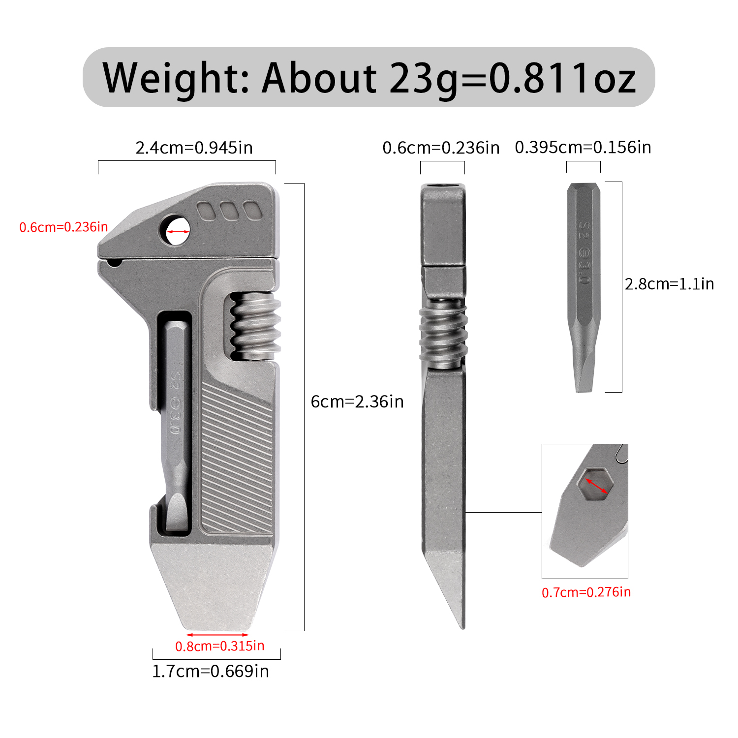 Titaniumlegering Mini EDC Mult - Edc Gear Every Day Carry recensie en prijs